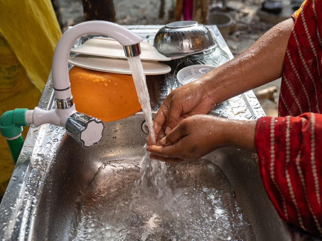 Wash basin in home, Bangladesh