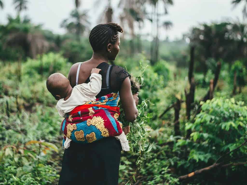 Sierra Leone mother with child