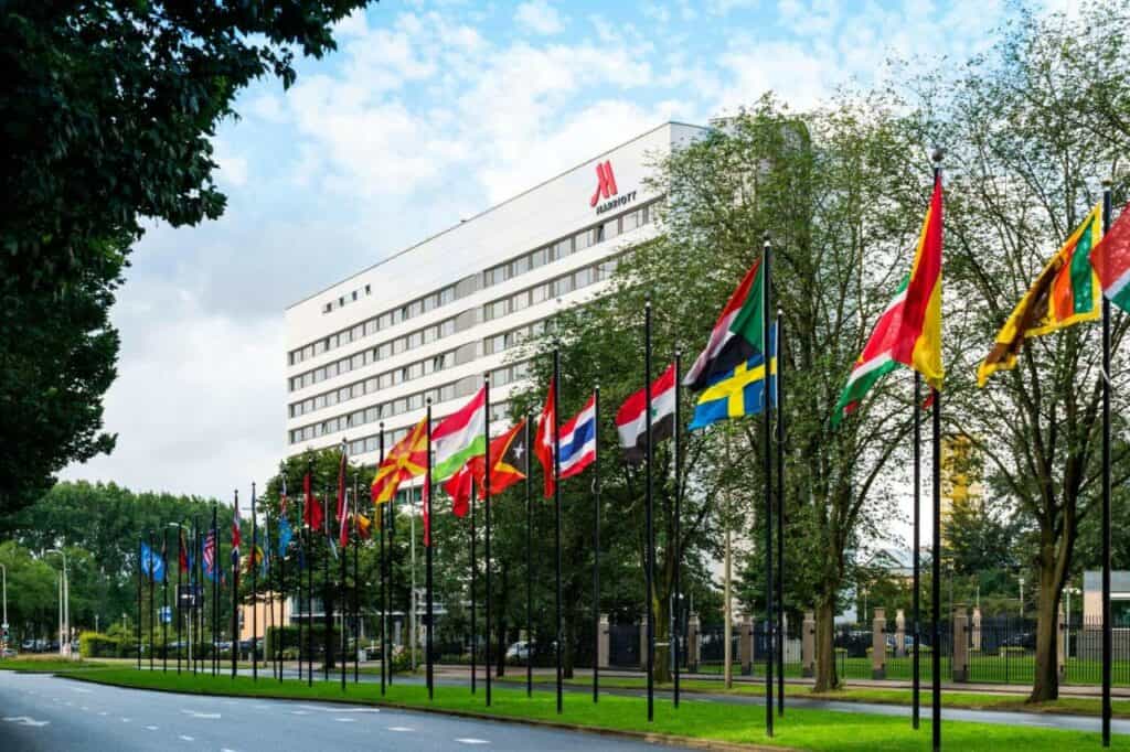 Vooraanzicht Marriott The Hague