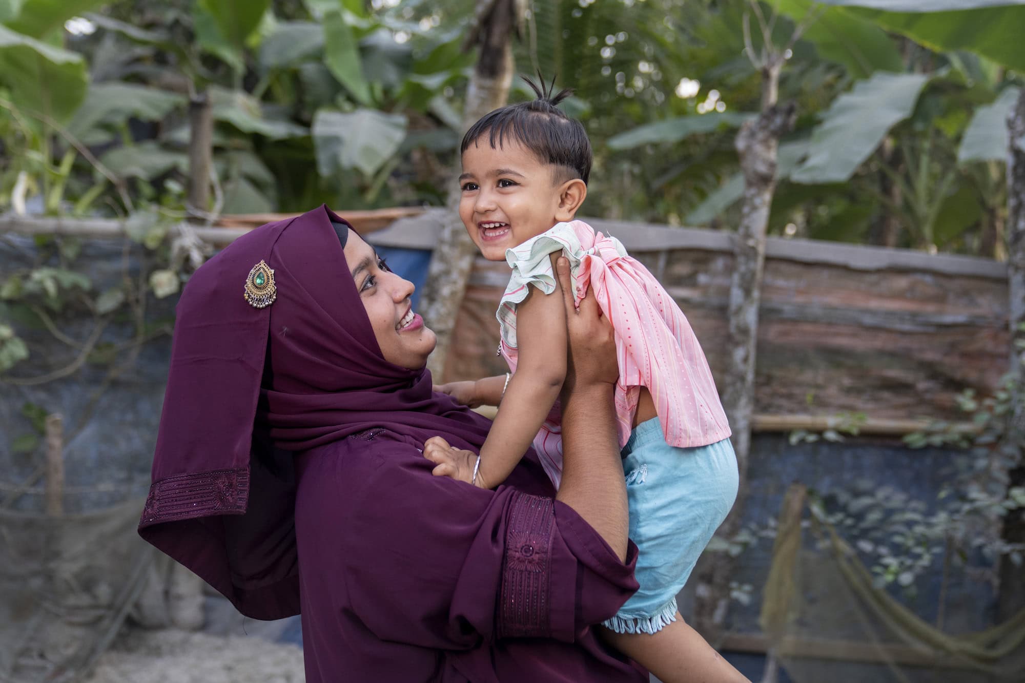 Moeder en kind in Bangladesh
