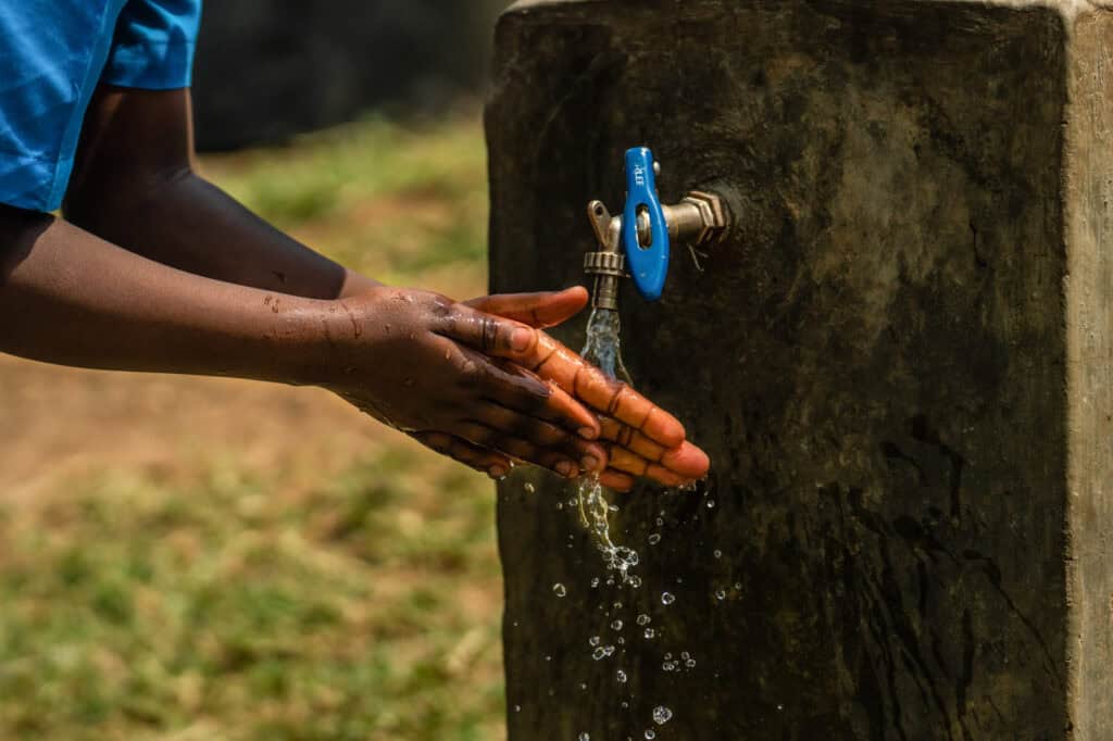 washing hands uganda